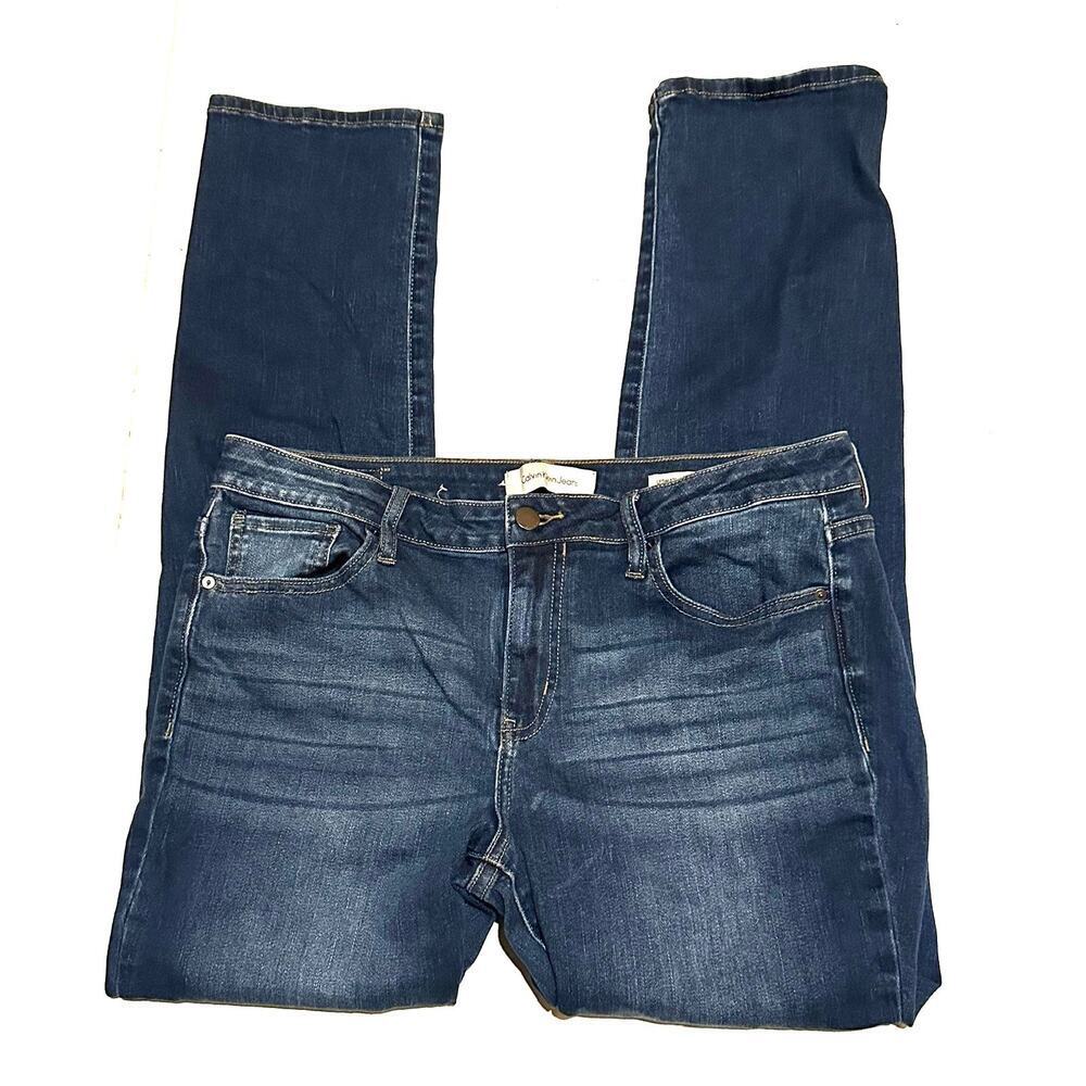 Calvin Kelin Jeans Ultimate Skinny Medium Wash Denim Jeans Women's 14 x 30